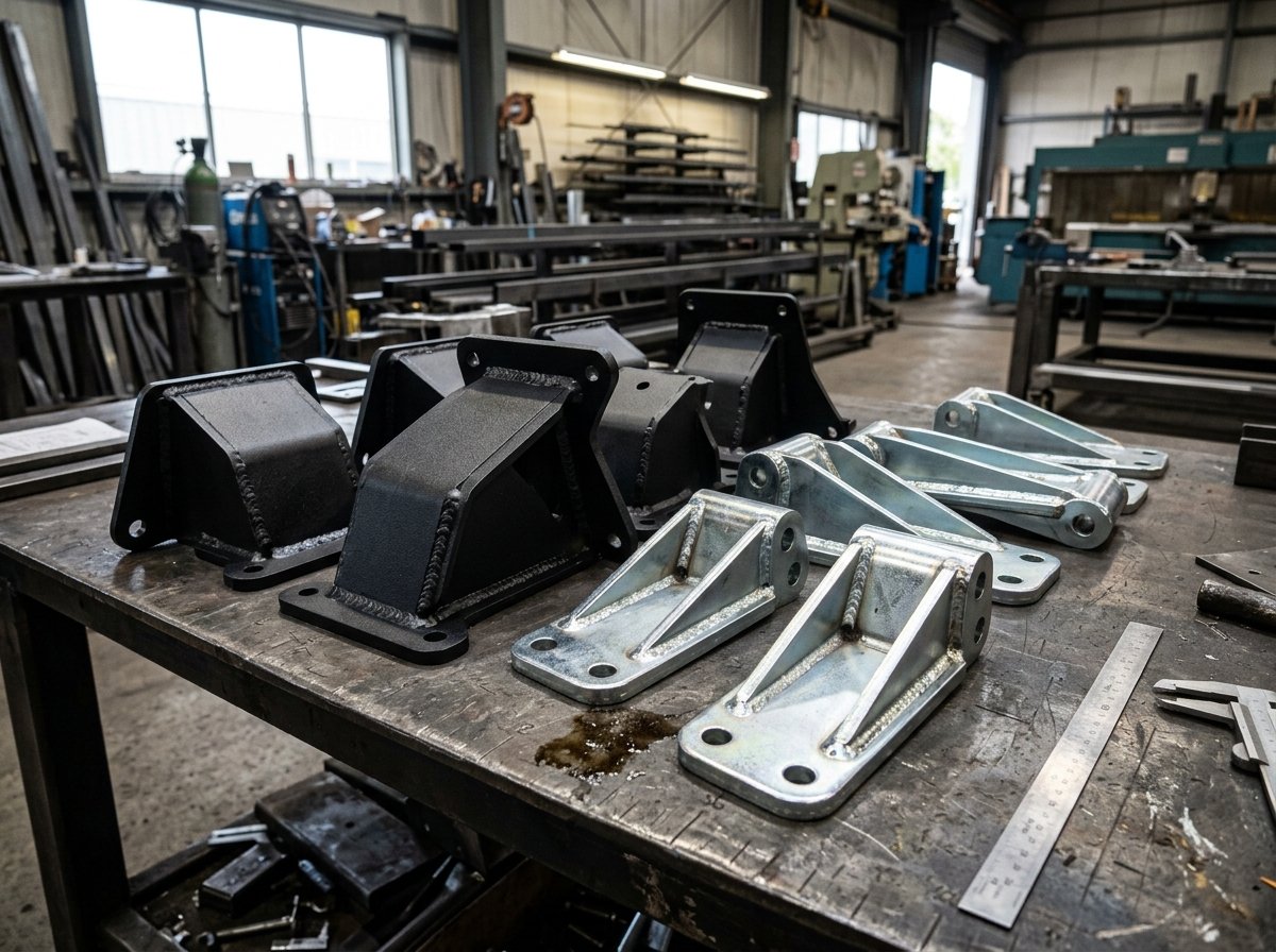 Folded high-tensile steel brackets and formed channels